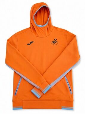 Swansea City AFC Joma Training Hoodie Mens M Orange Blue Soccer Football NWOT